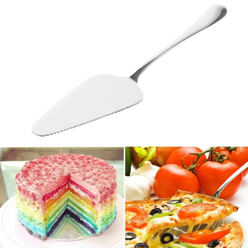 Serrated Cake Spatulas Pizza Pie Pastry Shovel Cutter Knife Baking Tool Bakery Kitchen Essential Stainless Steel Tools Gadgets