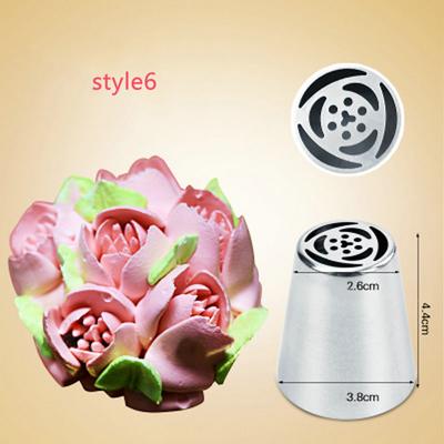 1PCS Russian Nozzles Icing Piping Tips Stainless Steel Nozzles Cake Decorating Tools Nozzles Pastry Kitchen Accessories Tools