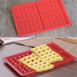 DIY Square Cake Mold Silicone Waffle Mold Cake Chocolate Pot Fudge Candy Silicone Cake Decoration Baking Mold