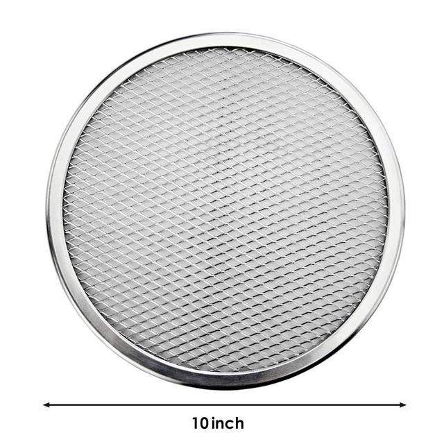 New Seamless Aluminum Pizza Screen Baking Tray Metal Net Bakeware Kitchen Tools Pizza  6-10 inch