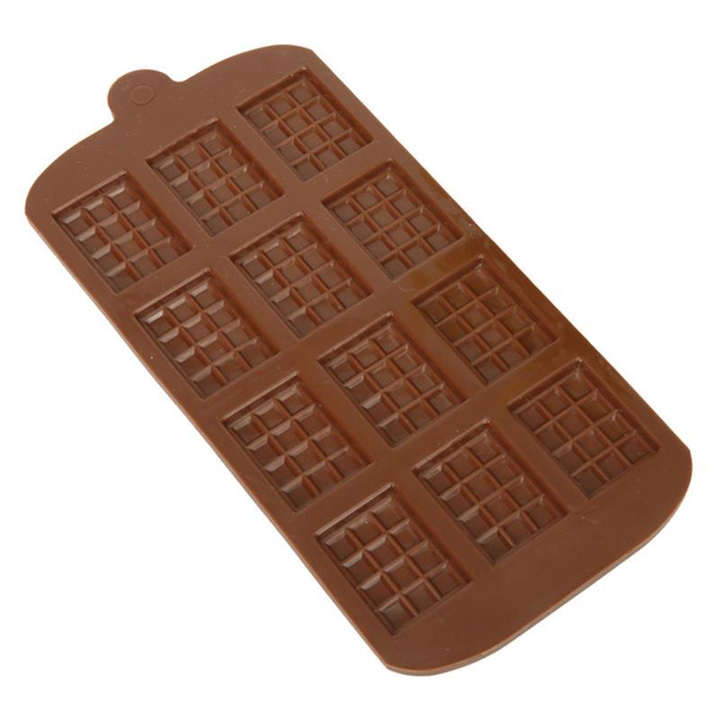 DIY 12 Grid Waffle Mold Creative Silicone Muffin Cake Waffle Mold Pastry Bakery Baking Tools Bakeware Cookies Mould