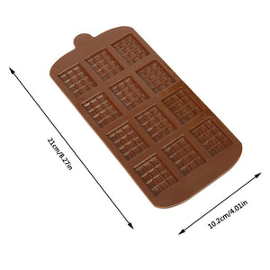 DIY 12 Grid Waffle Mold Creative Silicone Muffin Cake Waffle Mold Pastry Bakery Baking Tools Bakeware Cookies Mould