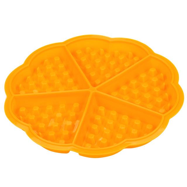 Practical Kitchen Silicone Mini Round Waffles Pan Cake Baking Mould Mold Waffle Tray High quality Waffles Mould #31830