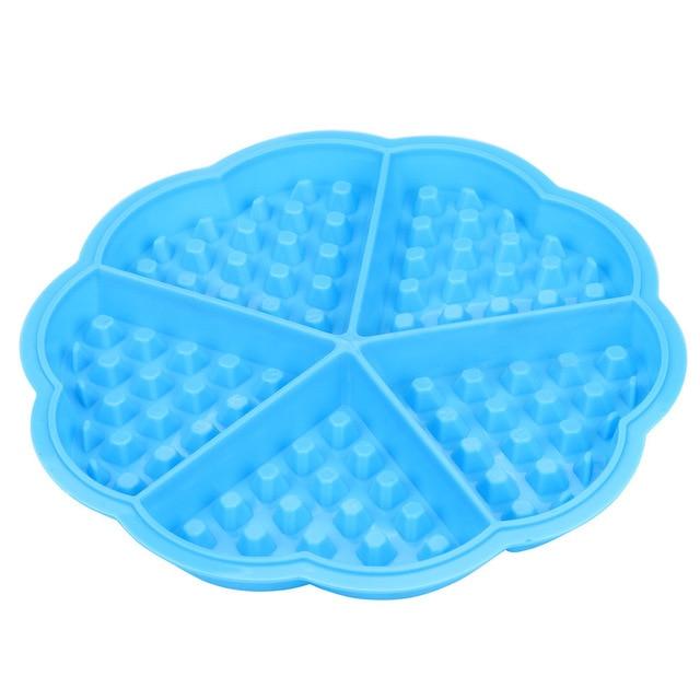 Practical Kitchen Silicone Mini Round Waffles Pan Cake Baking Mould Mold Waffle Tray High quality Waffles Mould #31830