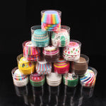 100pcs pure color Cupcake Mold Corlorful Small Cake Cup Oven Baking Tools Paper Muffin Cups Birthday Party Supplies